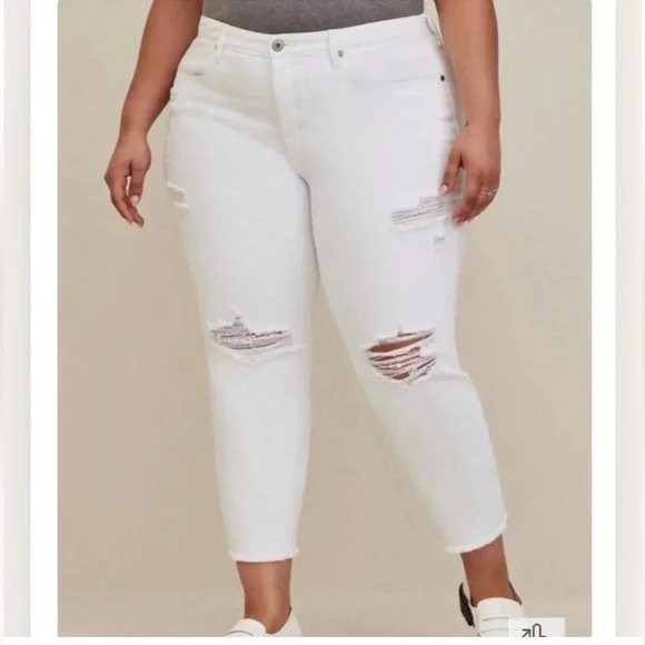 Torrid hi rise straight cropped jeans - Picture 1 of 6